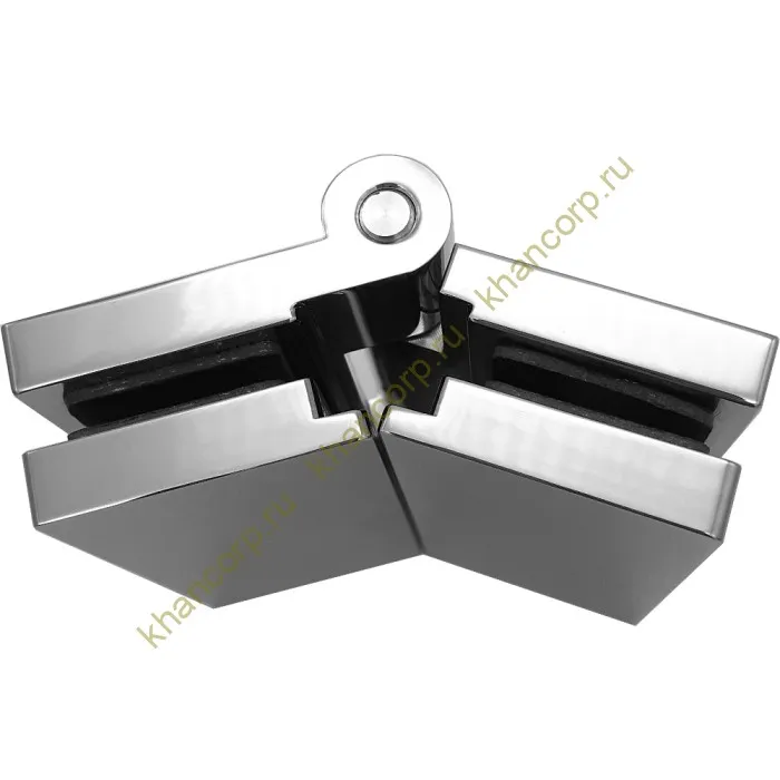 Петля Гера FDP-121 стекло-стекло 180˚, цинк/хром