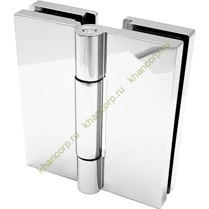 Петля Гера FDP-121 стекло-стекло 180˚, цинк/хром