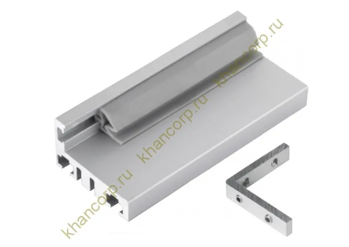 Комплект дверной коробки FDM-63, L-образный 2.5 м, алюминий/анодированный