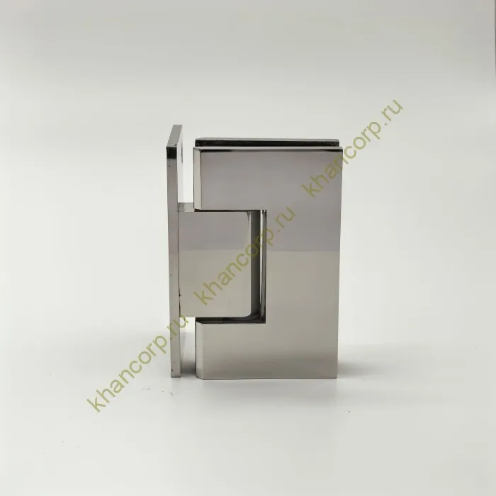 Петля Альфа α FDP-10 стена-стекло с боковым креплением, нержавейка/полированный