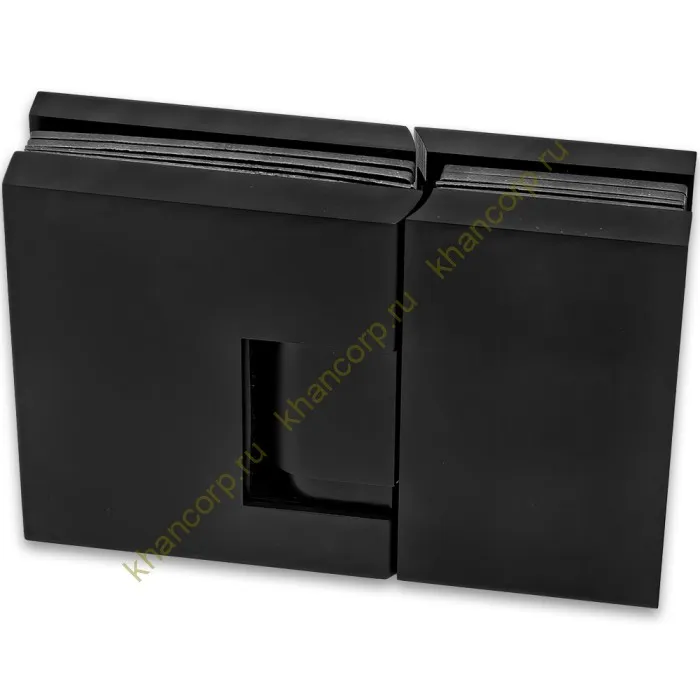 Петля Фурия FDP-242R стекло-стекло 180° правая, с подъемным механизмом, латунь/черный