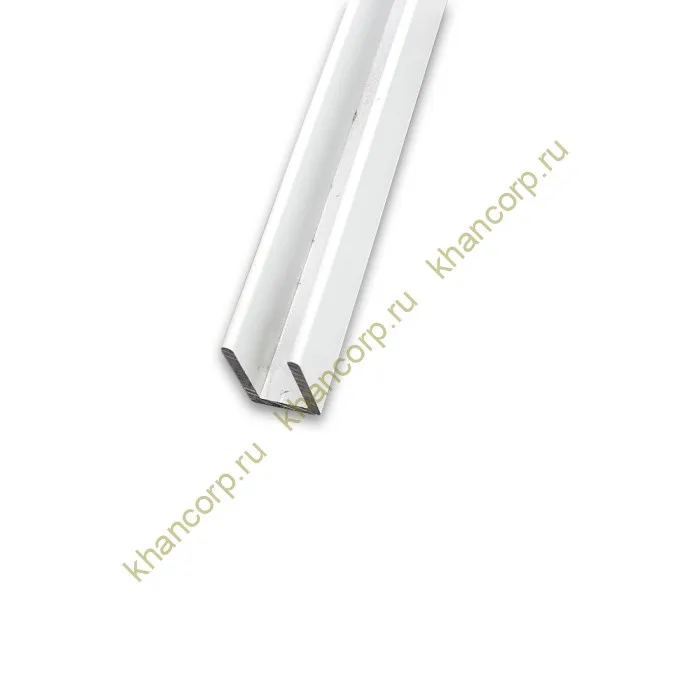 Профиль FDPA-51.3 п-образный 19х12х1,75 мм под стекло 8 мм, 3 м, алюминий/белый