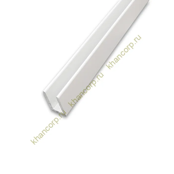 Профиль FDPA-51.3 п-образный 19х12х1,75 мм под стекло 8 мм, 3 м, алюминий/белый