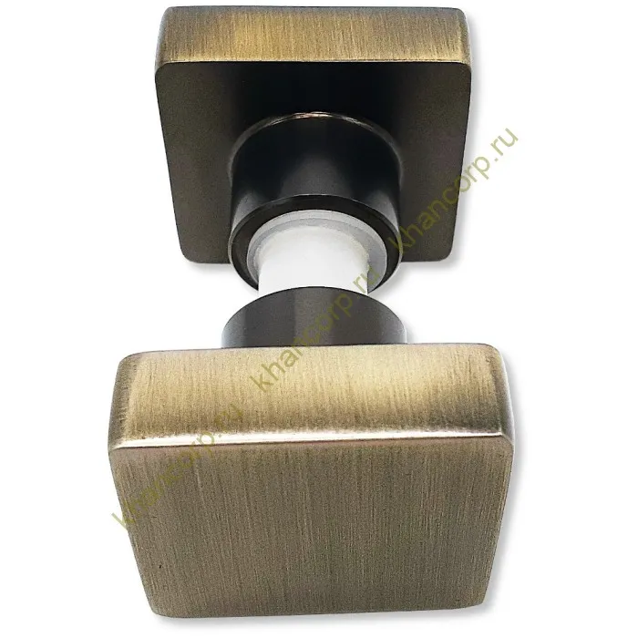 Ручка кноб FDR-30 квадратная, нержавейка/бронза