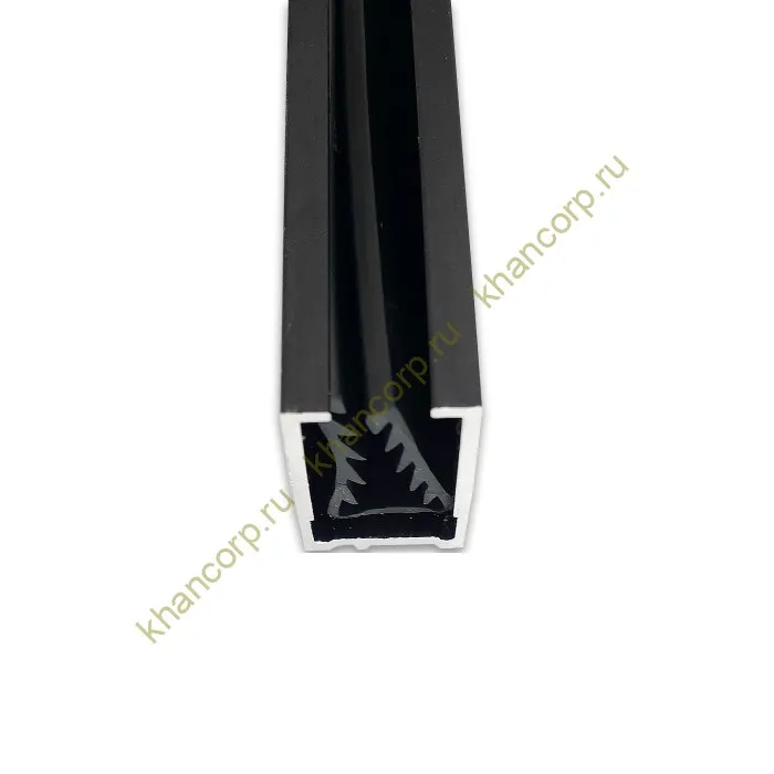Уплотнитель черный FDPA-541 для опорного профиля (FDPA-54.1) 30х17х2 под стекло 8 мм, черный