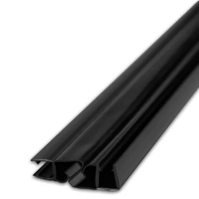 Уплотнитель магнитный 90° открывание внутрь, черный 2.5 м под стекло 8 мм FDPP-215.8