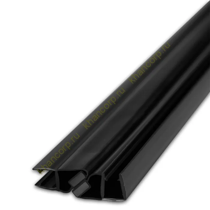 Уплотнитель магнитный 90° открывание внутрь, черный 2.5 м под стекло 8 мм FDPP-215.8