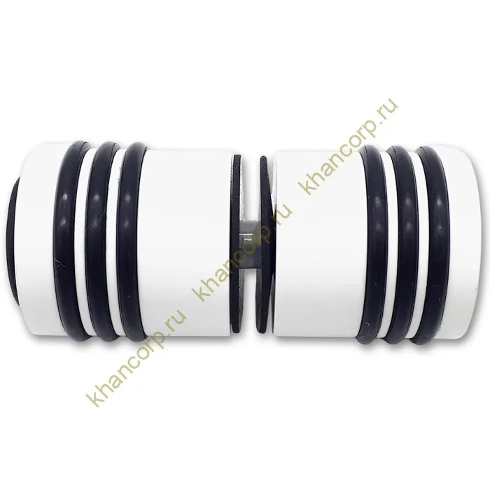 Ручка кноб Йота FDR-141 с одним резиновым торцом, латунь/белый