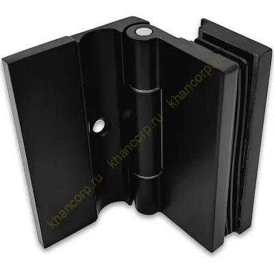 Петля Гера FDP-122 стена-стекло 90˚ открывание внутрь, цинк/черный