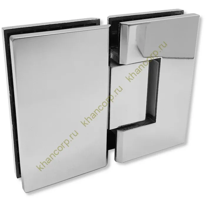 Петля Альфа α FDP-12 стекло-стекло 180˚, нержавейка/полированный