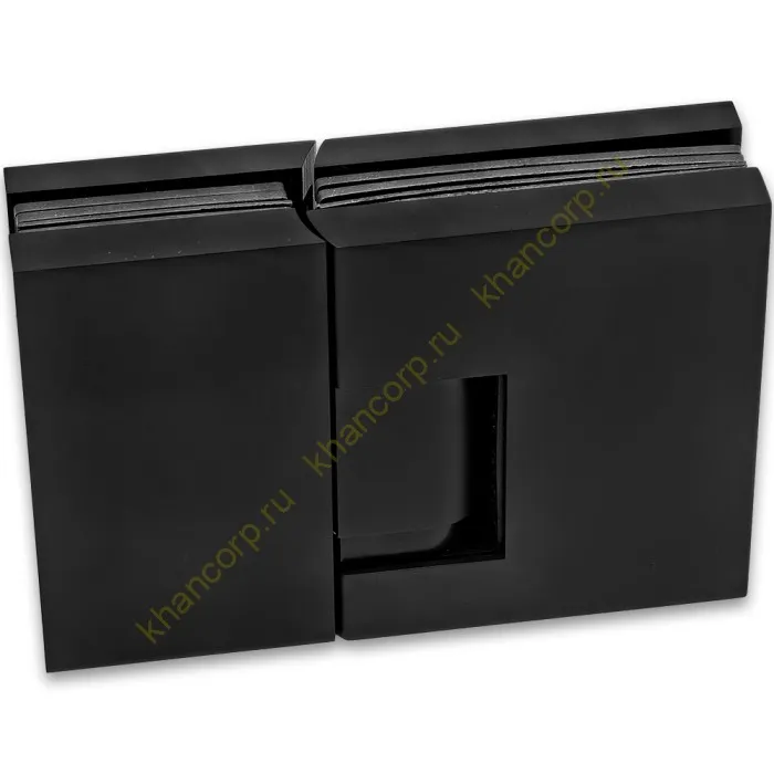 Петля Фурия FDP-242L стекло-стекло 180° левая, с подъемным механизмом, латунь/черный