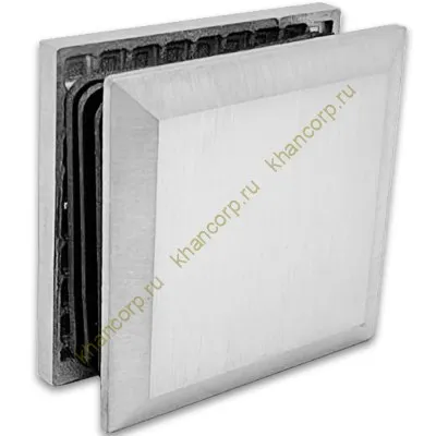 Коннектор Бета β FDK-22 стена-стекло 90˚, нержавейка/матовый