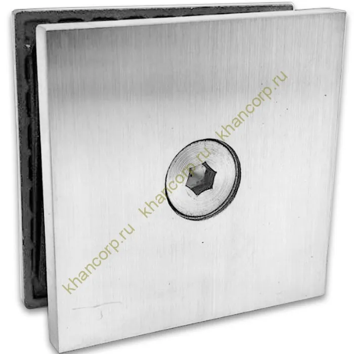 Коннектор Бета β FDK-22 стена-стекло 90˚, нержавейка/матовый