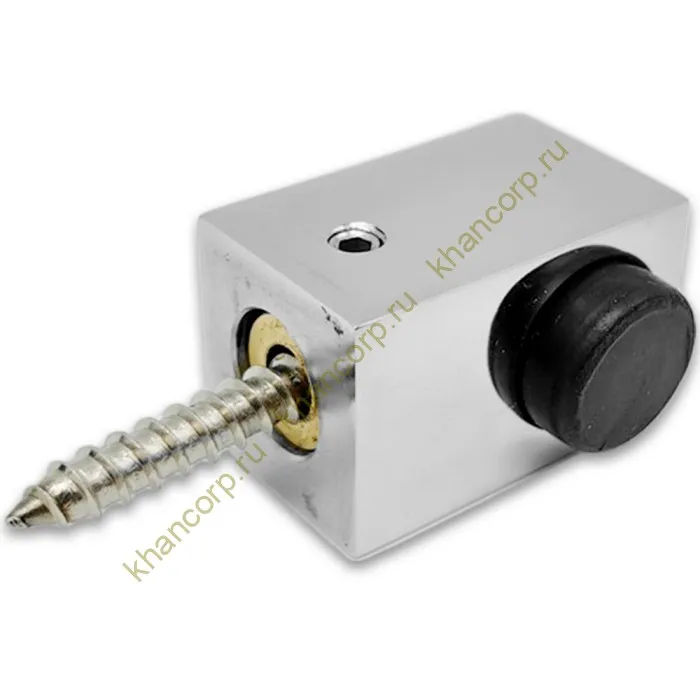 Дверной стопор FDA-08L левый к стене/полу, нержавейка/полированный