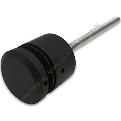 Стеклодержатель FKK-40, 10х30 мм Ø50 мм М10x1.5 для стекла, нержавейка/черный