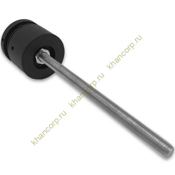 Стеклодержатель FKK-40, 10х30 мм Ø50 мм М10x1.5 для стекла, нержавейка/черный