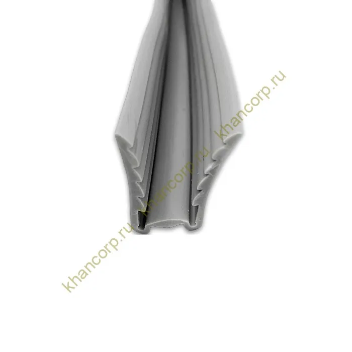 Уплотнитель серый FDPA-541 для профиля опорного (FDPA-54.1) 30х17х2 мм под стекло 8 мм, пог м