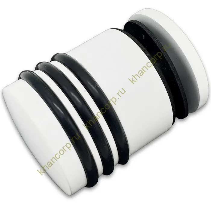 Ручка кноб Йота FDR-144 без резиновых торцов (односторонняя), латунь/белый