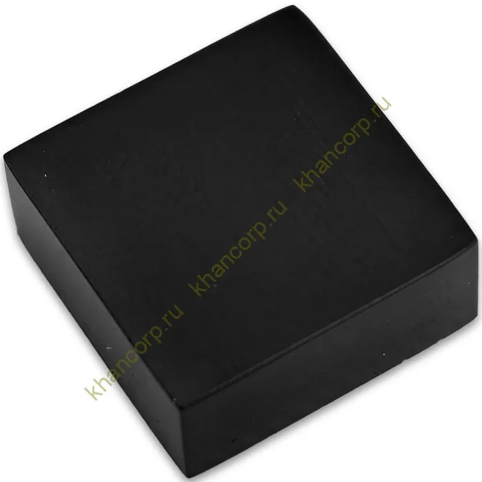 Заглушка квадратная FDRA-02 для ручки скобы 19х19 мм, нержавейка/черный