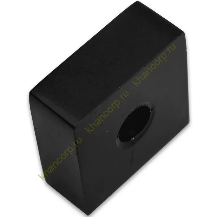 Заглушка квадратная FDRA-02 для ручки скобы 19х19 мм, нержавейка/черный