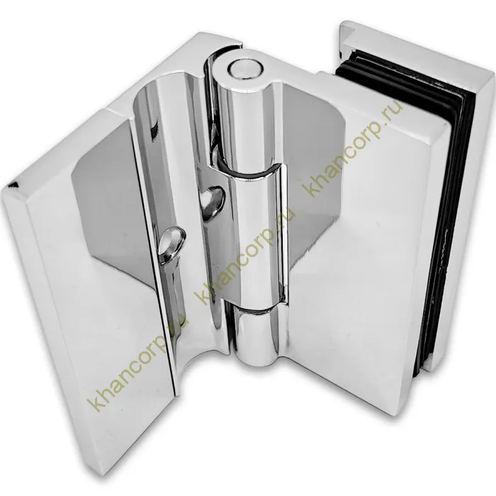 Петля Гера FDP-122 стена-стекло 90˚ открывание внутрь, цинк/хром