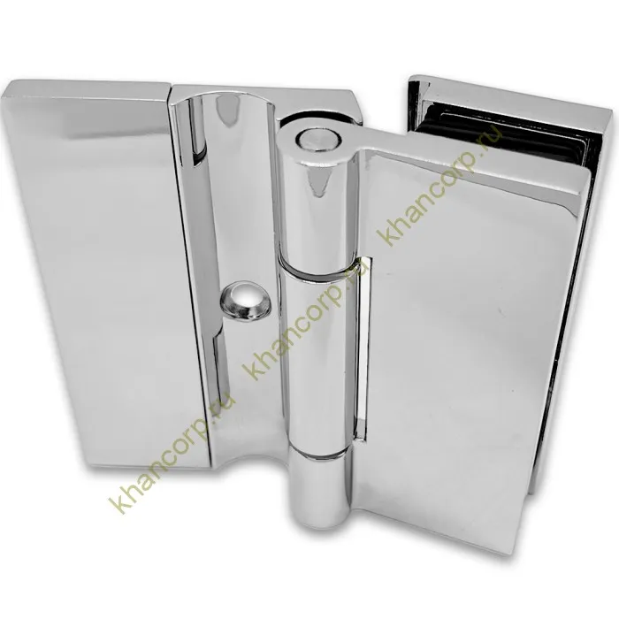 Петля Гера FDP-122 стена-стекло 90˚ открывание внутрь, цинк/хром