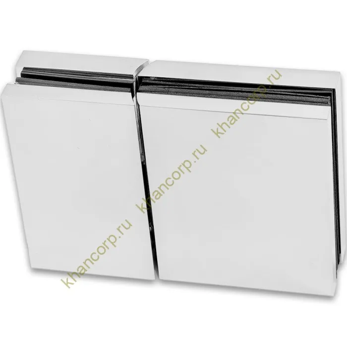 Петля Фурия FDP-242R стекло-стекло 180° правая, с подъемным механизмом, латунь/хром