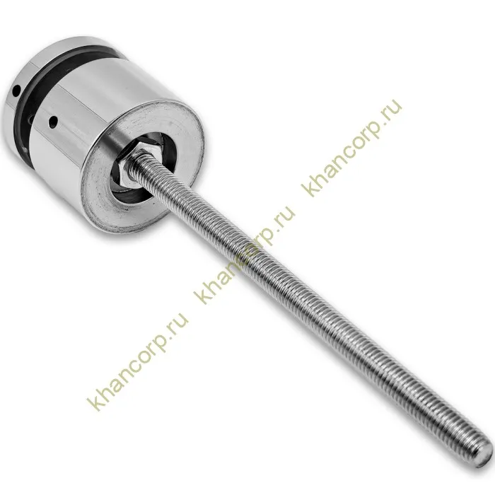 Стеклодержатель FKK-40, 10х30 мм Ø50 мм М10x1.5 для стекла, нержавейка/полированный