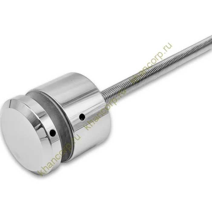 Стеклодержатель FKK-40, 10х30 мм Ø50 мм М10x1.5 для стекла, нержавейка/полированный