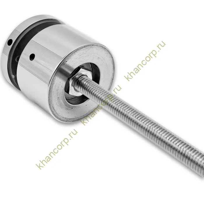 Стеклодержатель FKK-40, 10х30 мм Ø50 мм М10x1.5 для стекла, нержавейка/полированный