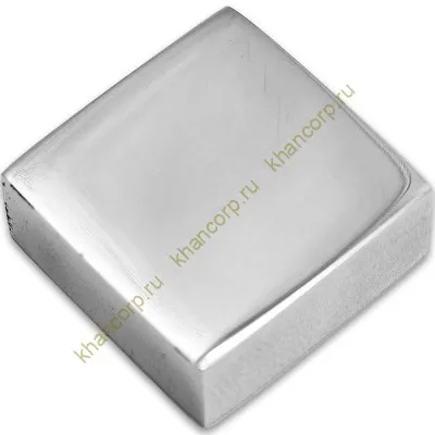 Заглушка квадратная FDRA-02 для ручки скобы 19х19 мм, нержавейка/полированный