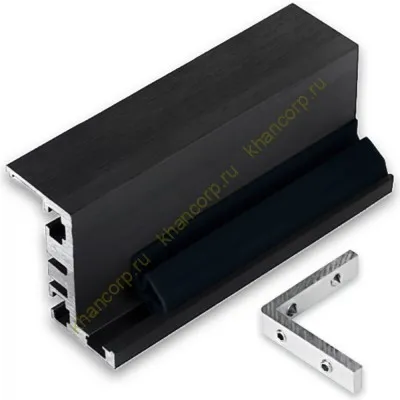 Комплект дверной коробки FDM-64, Z-образный 2.5м, алюминий/черный