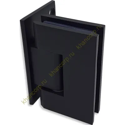 Петля Альфа FDP-10 стена-стекло с боковым креплением, цинк/черный