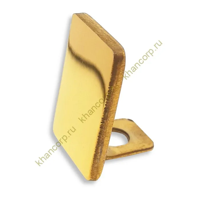Заглушка торцевая FDPA-601 для П-образного профиля FDPA-60, нержавейка/золото