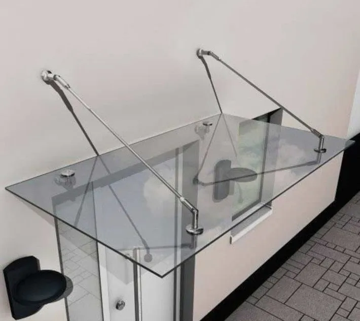 Фурнитура для стеклянных козырьков и навесов